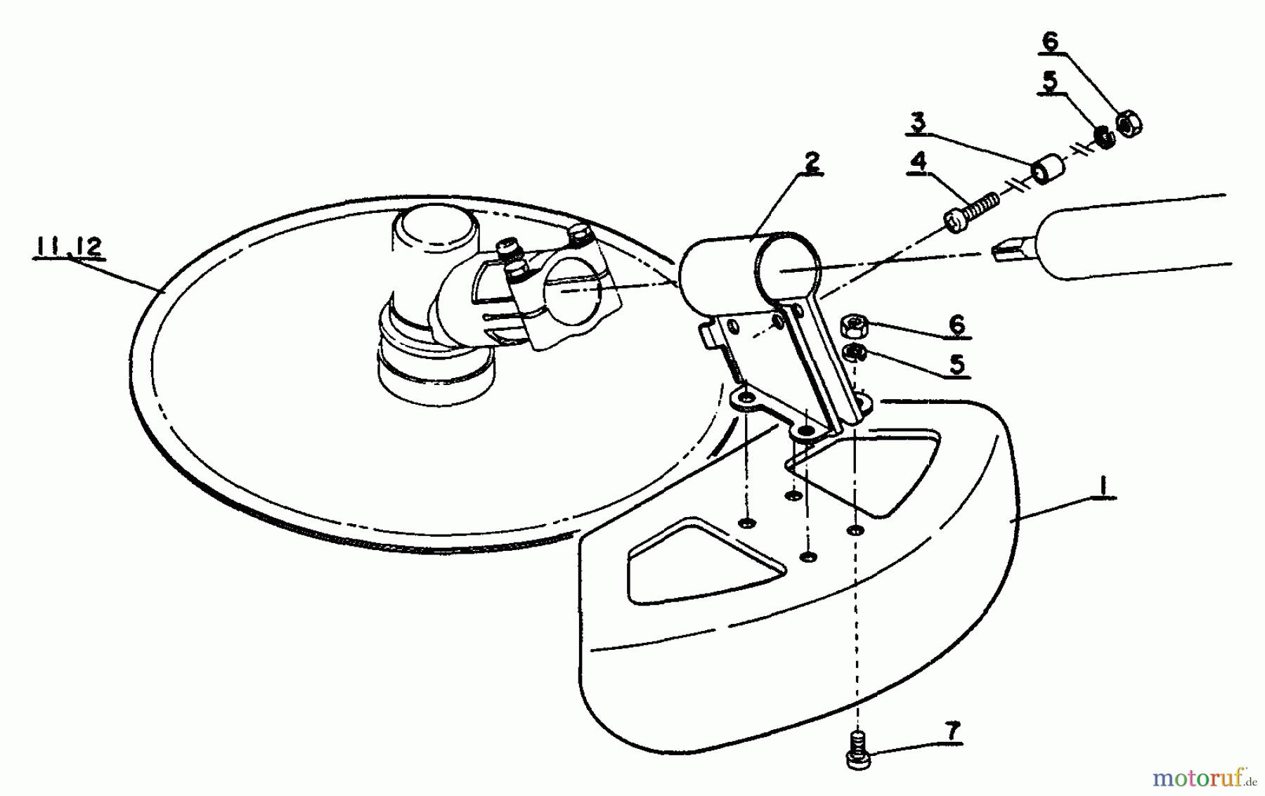 Echo Trimmer, Faden / Bürste SRM-202DA - Echo String Trimmer Cutter, Shield
