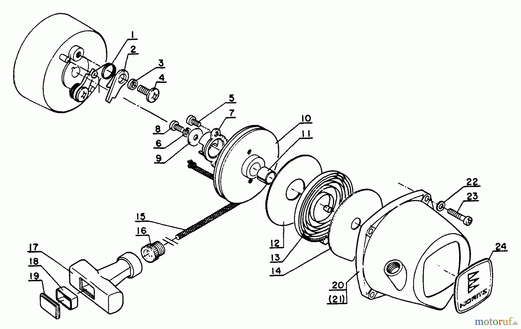  Echo Trimmer, Faden / Bürste SRM-202DA - Echo String Trimmer Starter