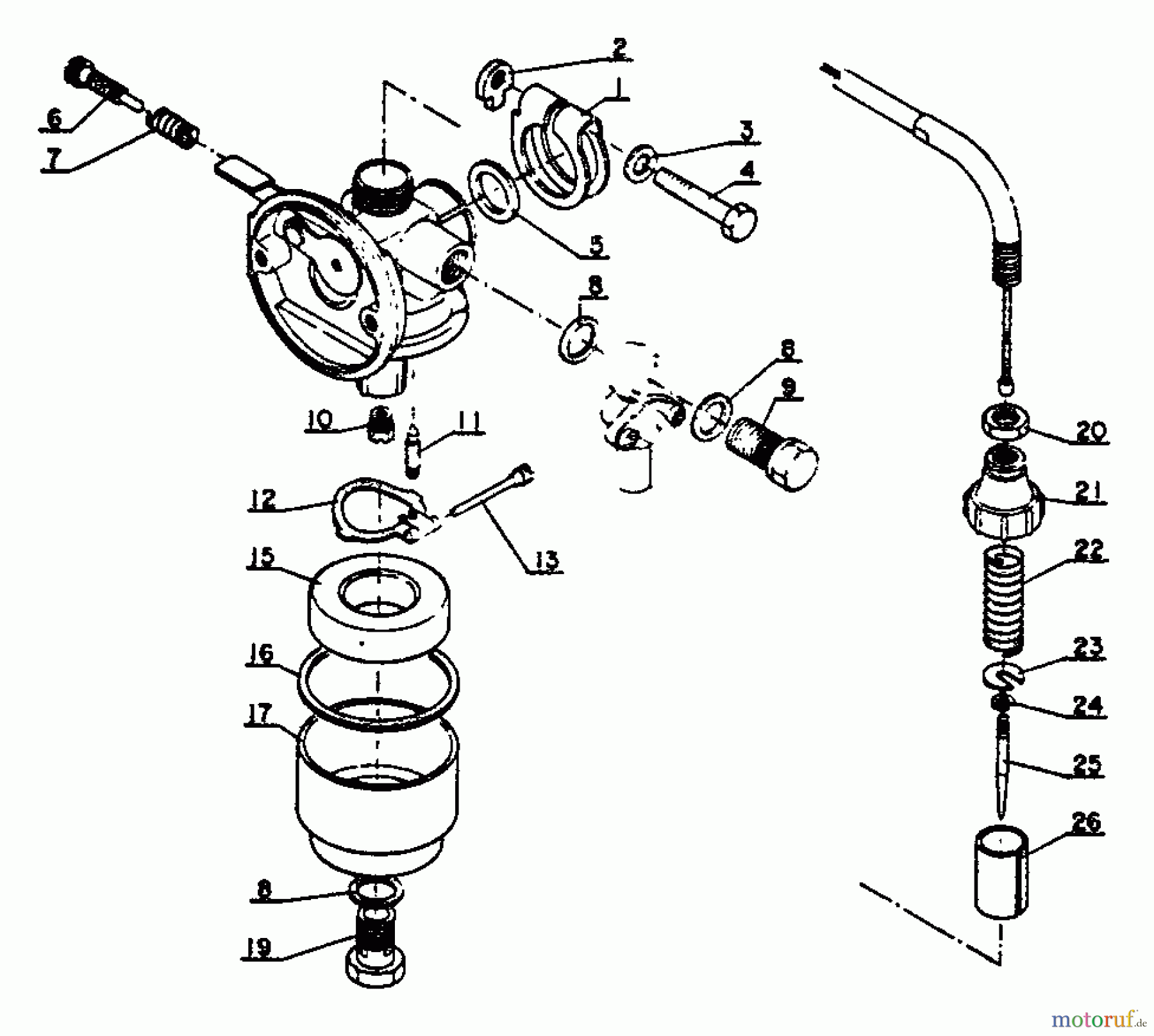 Echo Trimmer, Faden / Bürste SRM-202F - Echo String Trimmer Carburetor