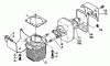 Echo SRM-202F - String Trimmer Ersatzteile Cylinder