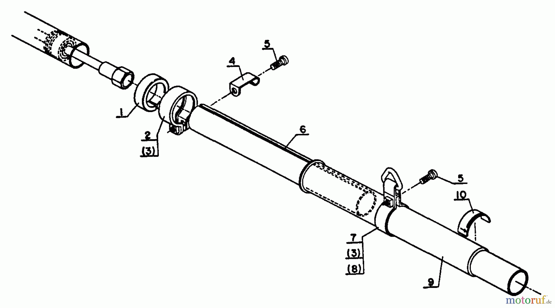 Echo Trimmer, Faden / Bürste SRM-202F - Echo String Trimmer Driveshaft