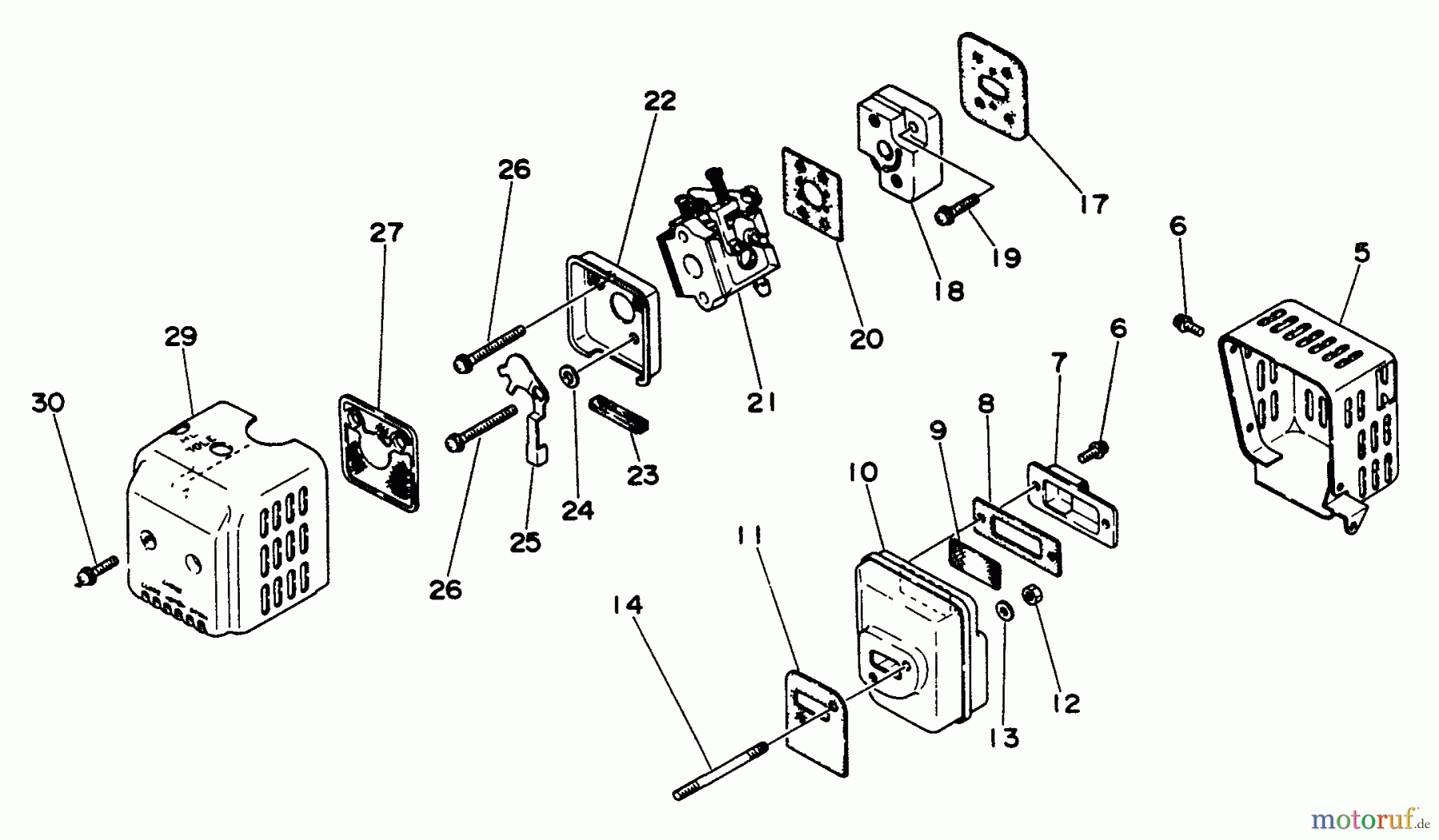  Echo Trimmer, Faden / Bürste SRM-210AE - Echo String Trimmer Intake, Exhaust, Air Cleaner