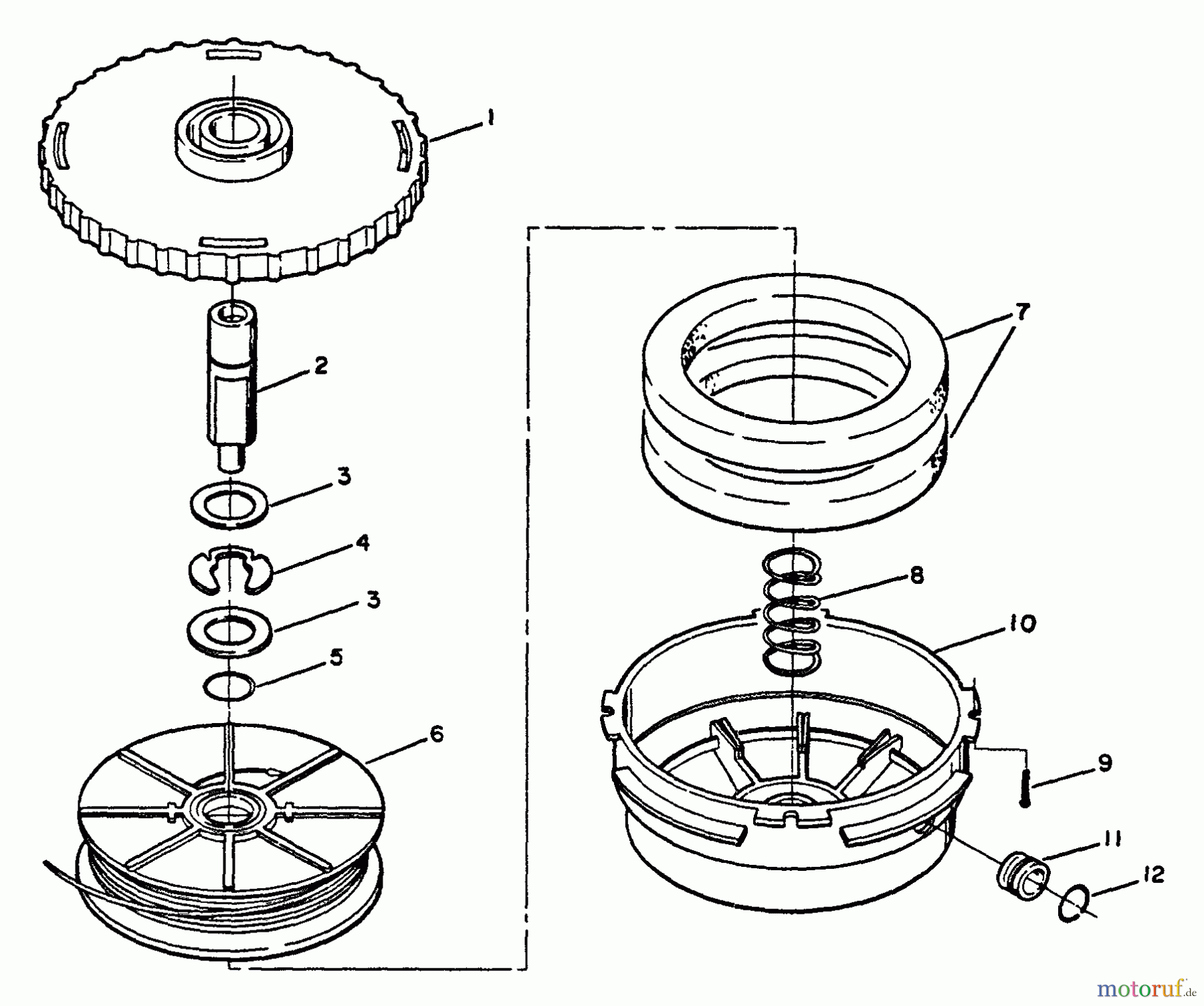 Echo Trimmer, Faden / Bürste SRM-210E - Echo String Trimmer Line Head