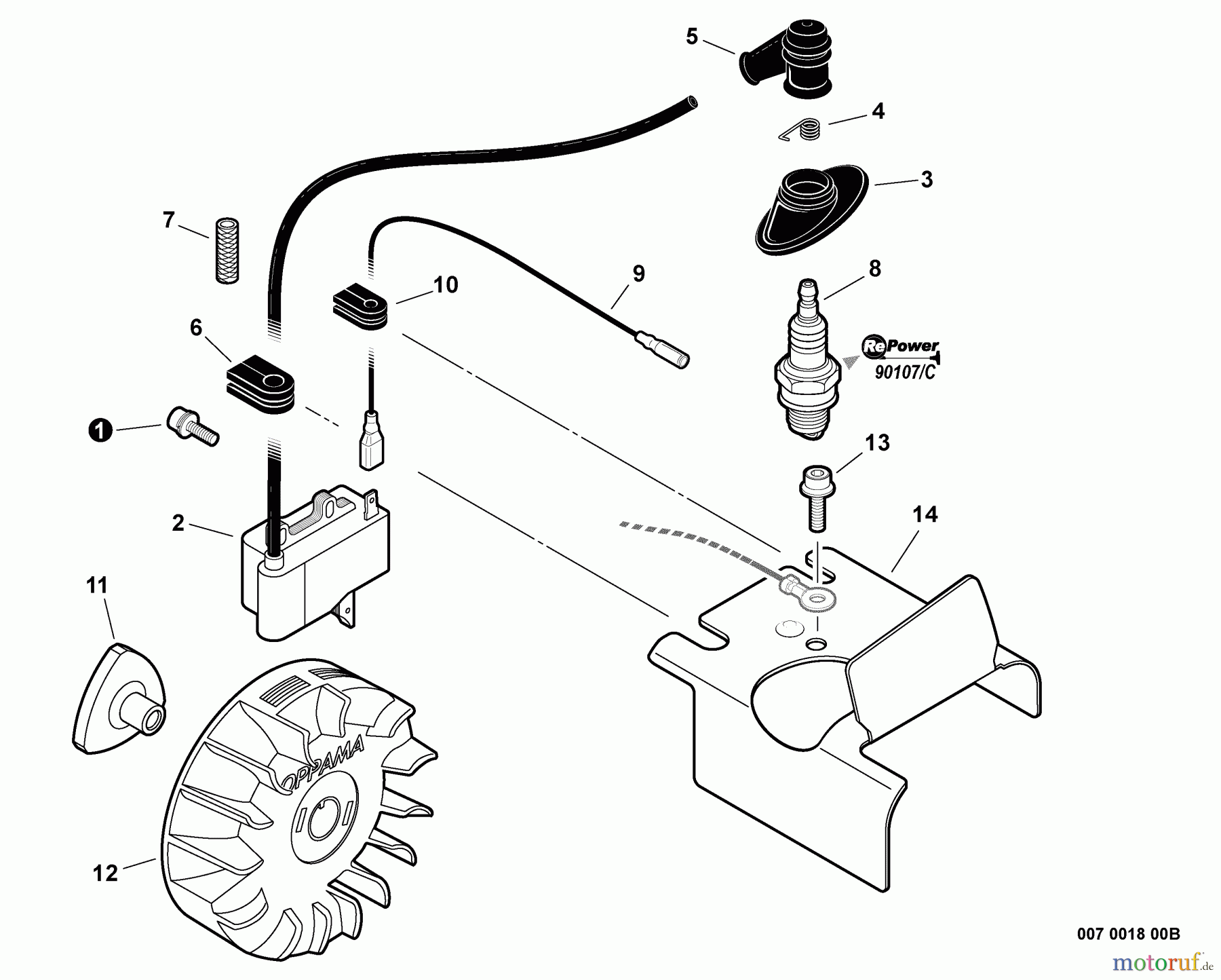 Echo Bläser / Sauger / Häcksler / Mulchgeräte PB-255LN - Echo Blower/Vacuums, S/N: P35213001001 - P35213999999 Ignition, Cylinder Cover
