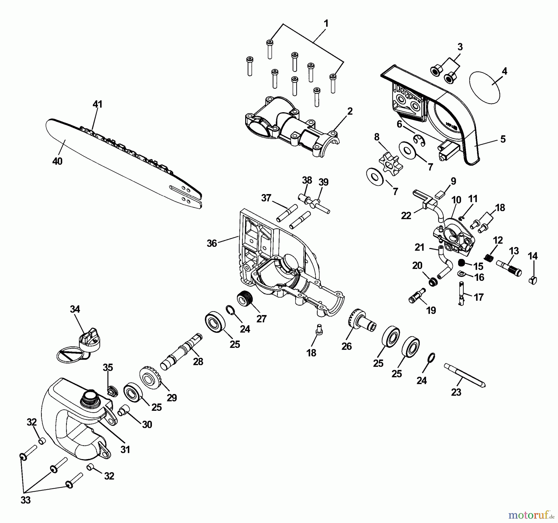  Echo Sägen Zubehör 90083 - Echo Oiler Gear Case Assembly - 35mm Oiler Gear Case Assembly - 35mm