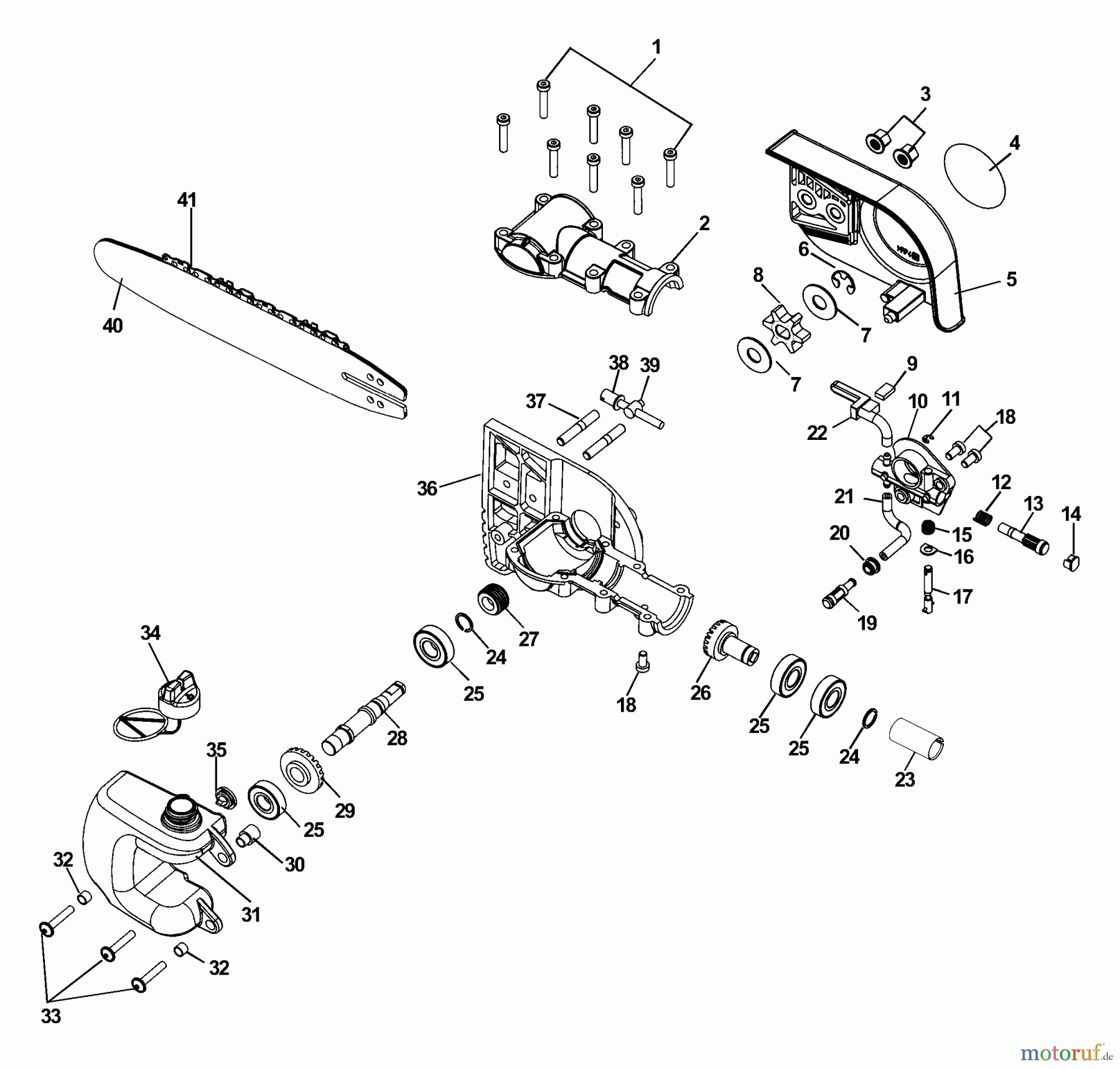 Echo Sägen Zubehör 90084 - Echo Oiler Gear Case Assembly - 22mm 22mm Oiler Gear Case Assembly
