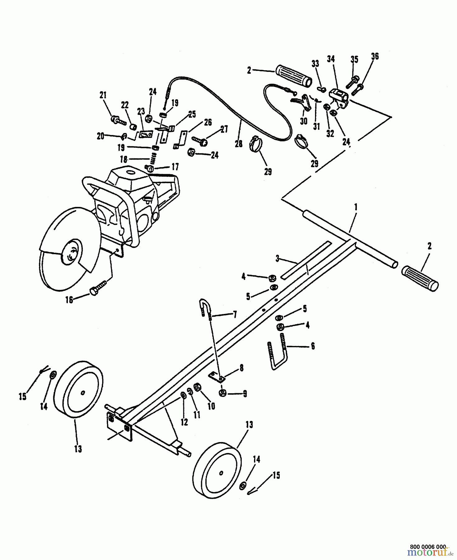 Echo Sägen Zubehör 99944700170 - Echo Two Wheel Cart Two Wheel Cart
