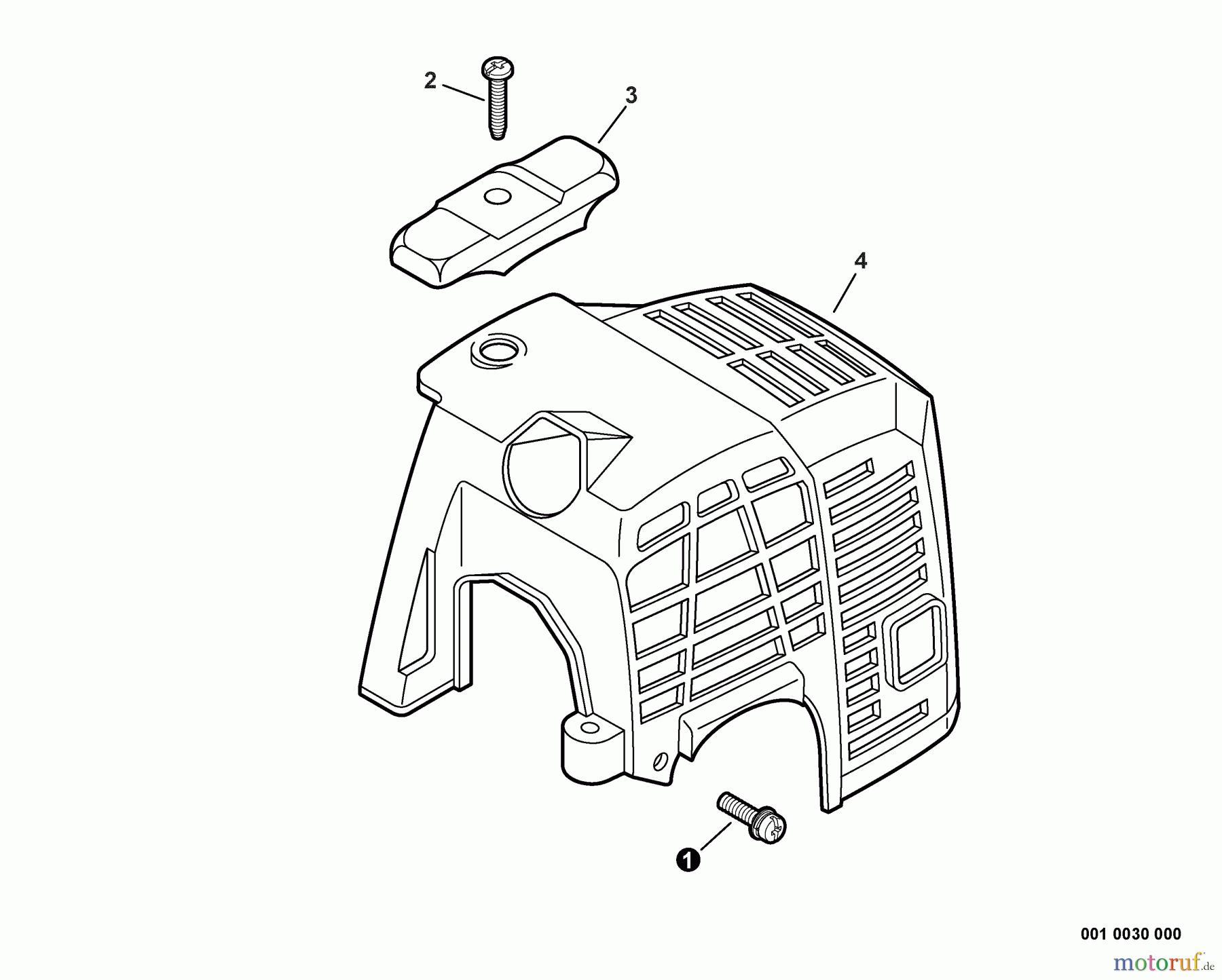 Echo Trimmer, Faden / Bürste SRM-22GESU - Echo String Trimmer, Engine Cover