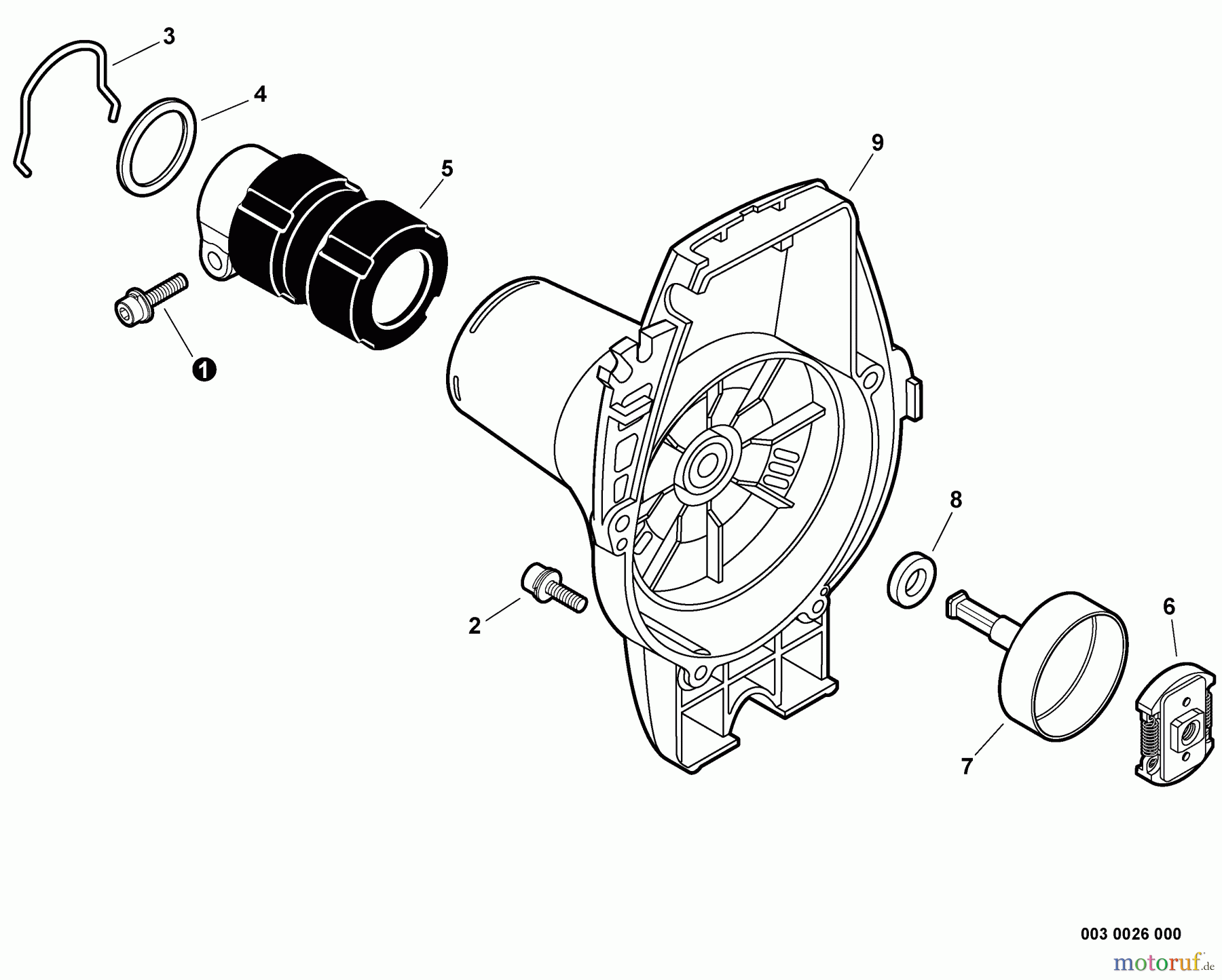 Echo Trimmer, Faden / Bürste GT-22GES - Echo String Trimmer Fan Case, Clutch