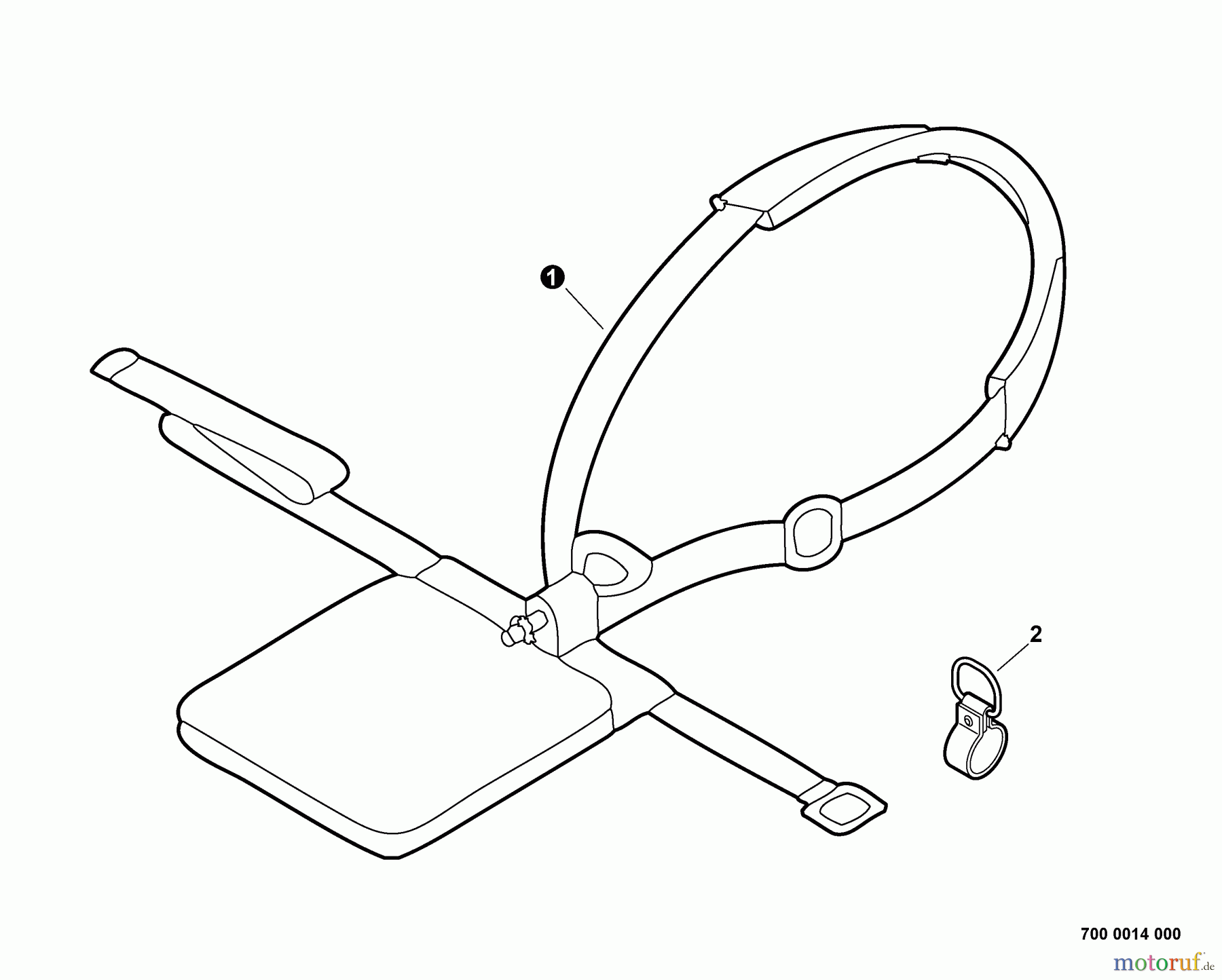 Echo Trimmer, Faden / Bürste SRM-22GESU - Echo String Trimmer, Shoulder Harness