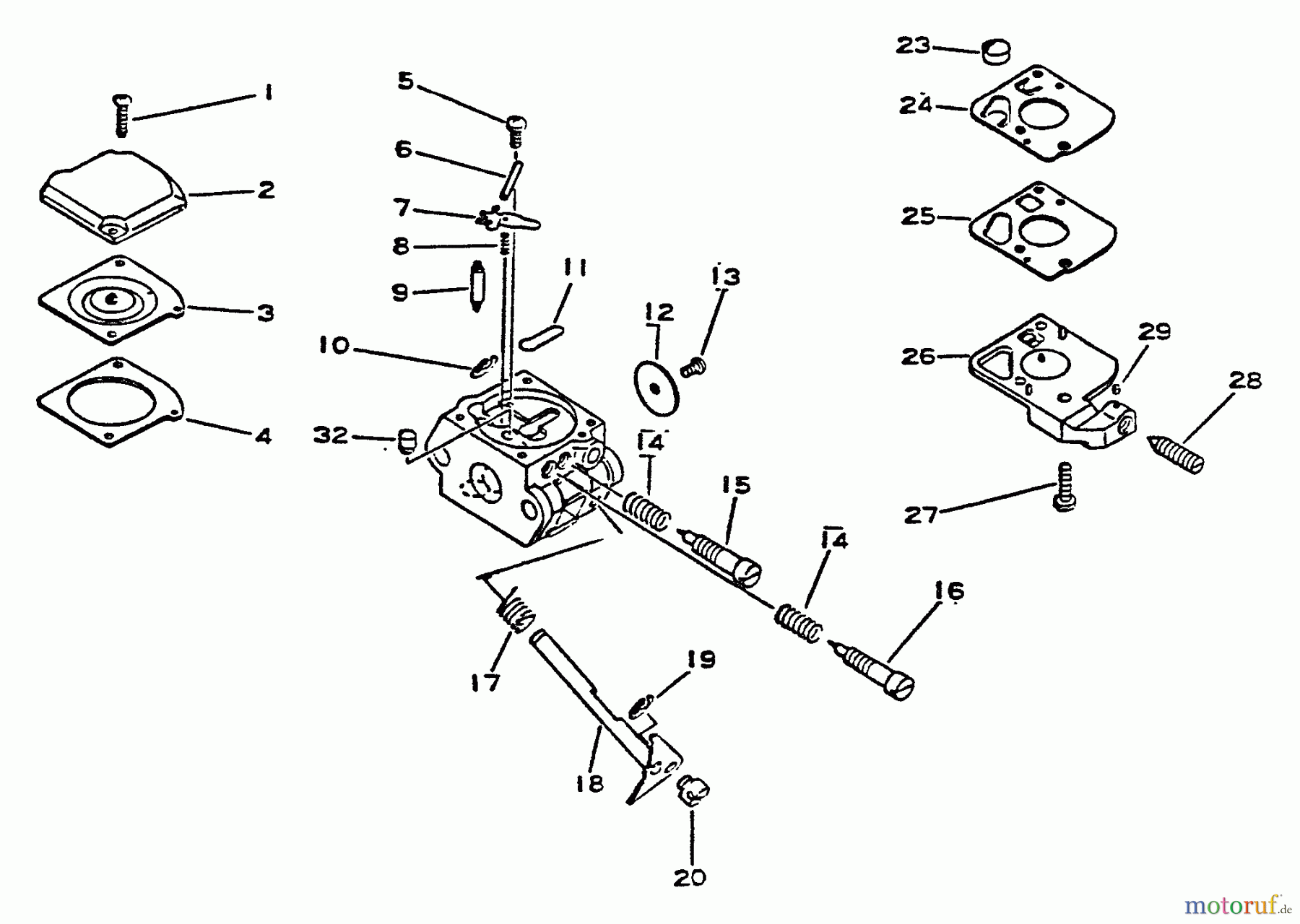 Echo Trimmer, Faden / Bürste SRM-2300 - Echo String Trimmer Carburetor
