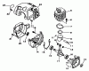 Echo SRM-2300 - String Trimmer Ersatzteile Engine. Crankcase, Fan Housing, Cover