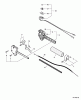 Echo SRM-231 - String Trimmer, S/N:02001001 - 02999999 Ersatzteile Control Handle, Throttle Cable, Ignition Switch