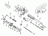 Echo SRM-2501 - String Trimmer, S/N:0025001 - 0043000 Ersatzteile Driveshaft, Handles, Throttle, Stop Switch, Clutch Housing