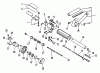 Echo SRM-2501 - String Trimmer, S/N:0043001 - 0061968 Ersatzteile Driveshaft, Handles, Throttle 1, Stop Switch 1, Clutch Housing