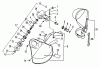Echo SRM-2501 - String Trimmer, S/N:0043001 - 0061968 Ersatzteile Gear Case, Shield, Metal, Shoulder Harness