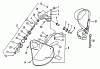 Echo SRM-2510 - String Trimmer, S/N:061969 - 079351 Ersatzteile Gear Case, Shield, Metal, Harness, SRM-2501