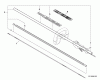 Echo SRM-251E - String Trimmer, S/N:08001001 - 08999999 Ersatzteile Main Pipe, Flexible Driveshaft