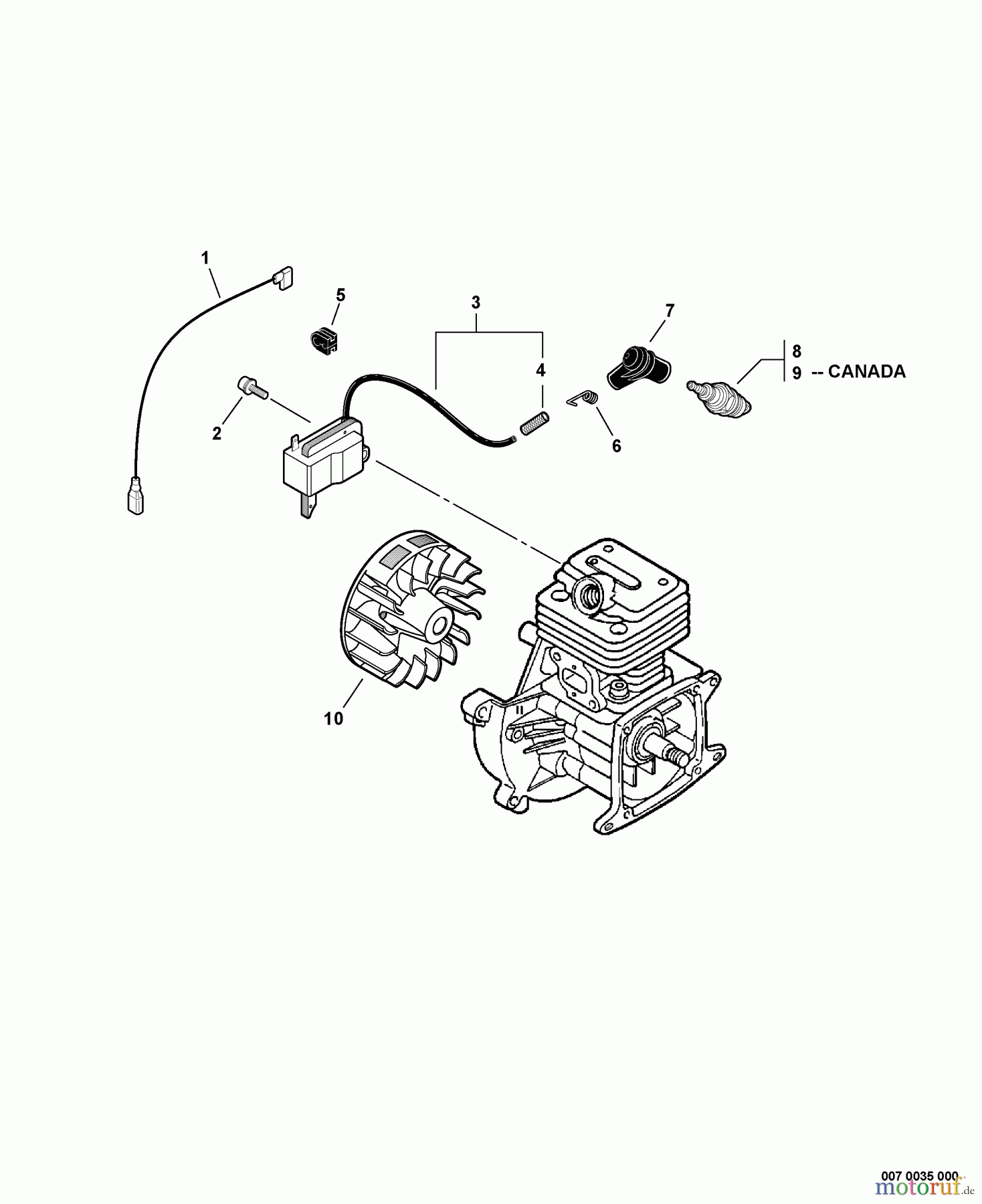 Echo Bläser / Sauger / Häcksler / Mulchgeräte PB-261i - Echo Back Pack Blower, S/N: 06001001 - 06999999 Ignition