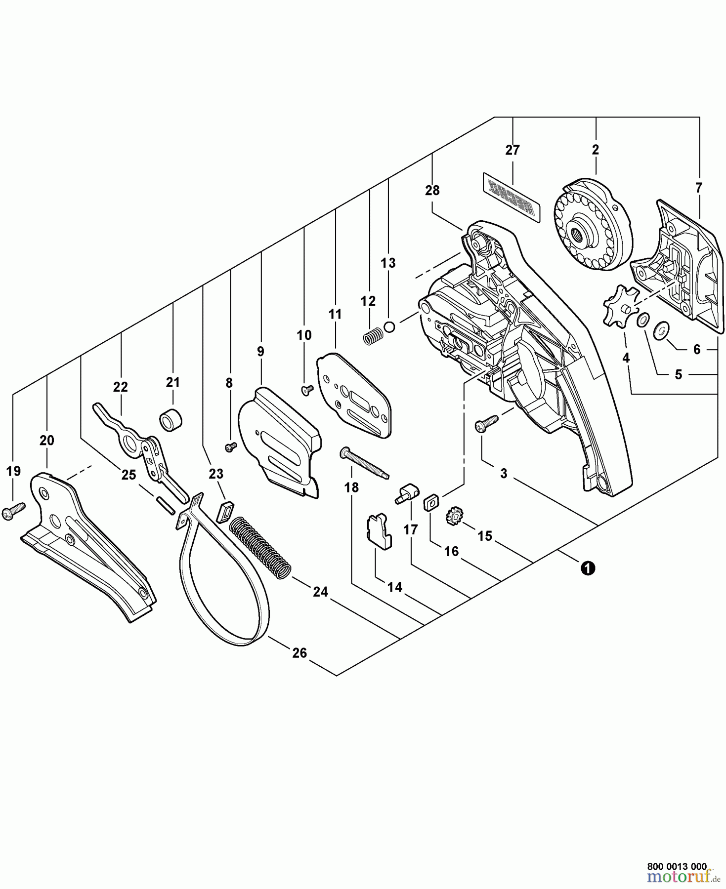 Echo Sägen Zubehör 99988802200 FASTENSION Tool-Less Tensioning System 99988802200 Tool-Less Tensioner Assembly