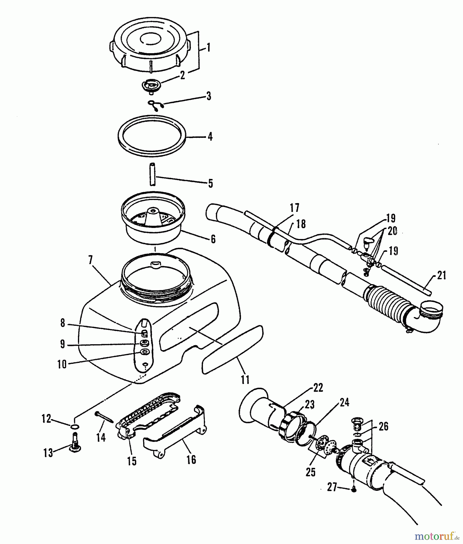 Echo Bläser / Sauger / Häcksler / Mulchgeräte PB-300E - Echo Back Pack Blower, S/N 0000000 - 0049616 Misting Attch