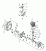 Echo SRM-3000 - String Trimmer, S/N:037501 - 043225 Ersatzteile Engine, Crankcase, Fan Housing, Cover