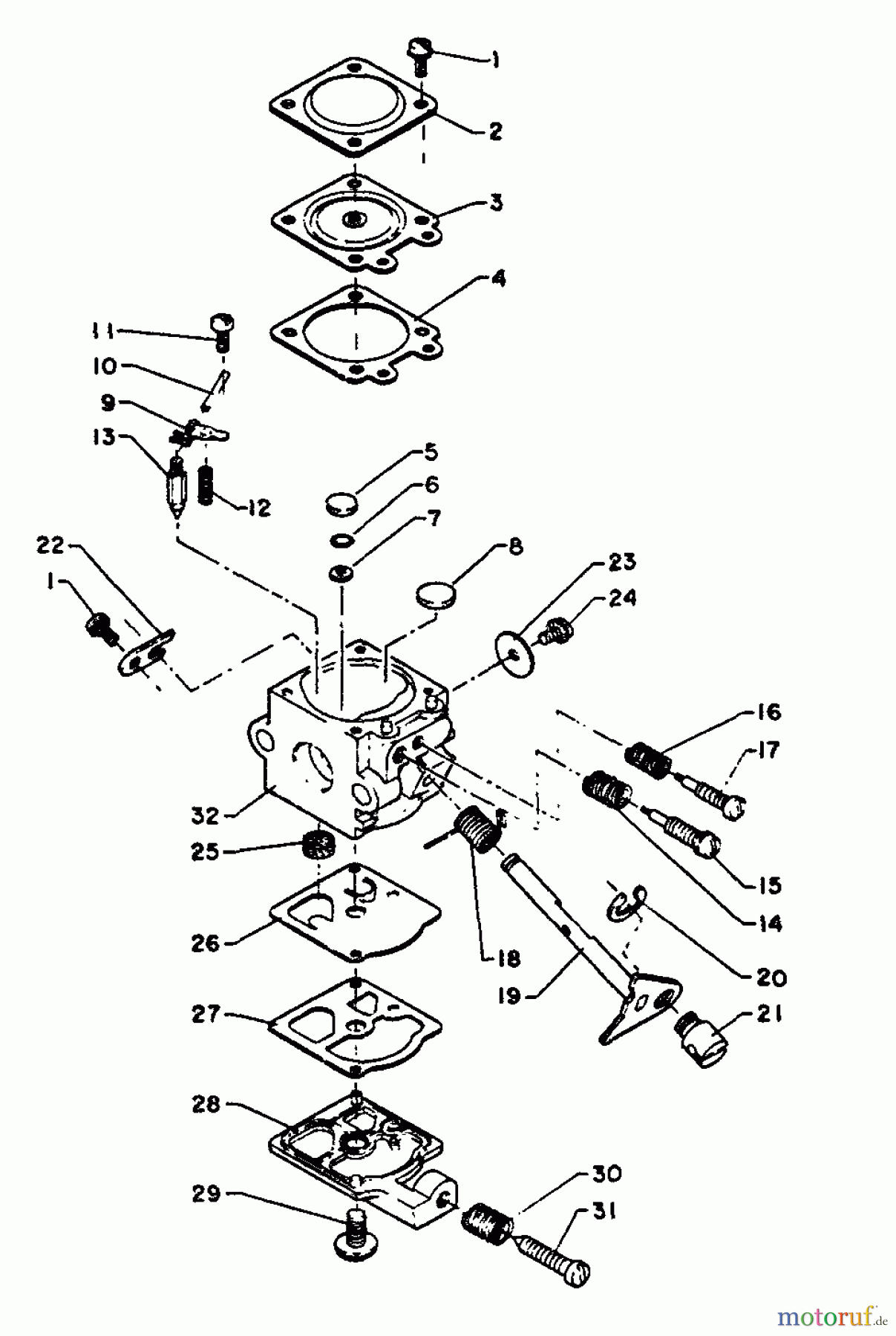 Echo Trimmer, Faden / Bürste SRM-300AE1 - Echo String Trimmer Carburetor