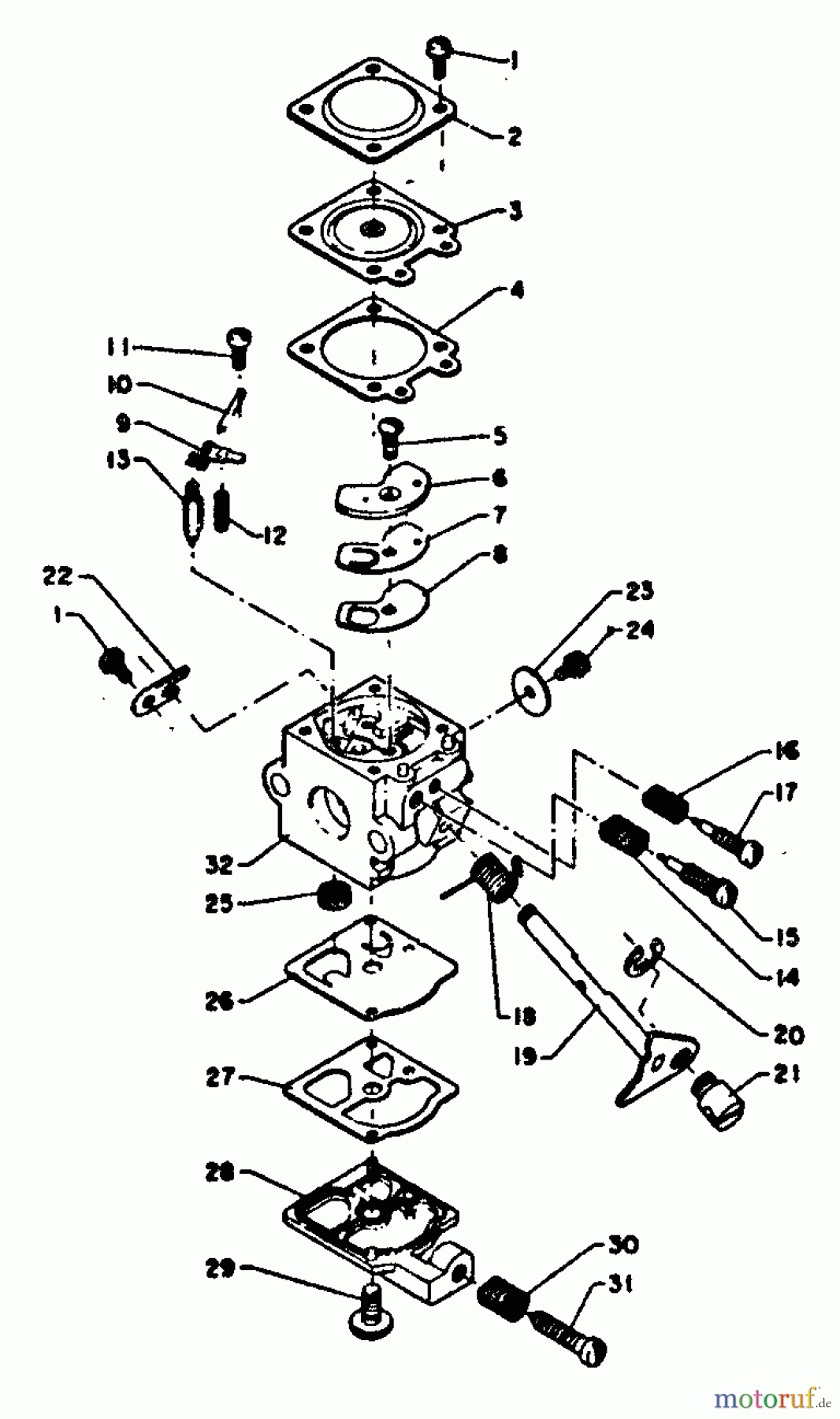 Echo Trimmer, Faden / Bürste SRM-300E - Echo String Trimmer Carburetor