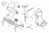 Echo PB-400E - Back Pack Blower, S/N 249242 - 999999 Ersatzteile Backpack Frame, Blower Tubes, Strap, Tools