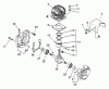 Echo PB-400E - Back Pack Blower, S/N 249242 - 999999 Ersatzteile Engine, Crankcase