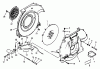 Echo PB-400E - Back Pack Blower, Type 1E S/N 001001 & Up Ersatzteile Fan, Housings, Switch, Throttle (06/96)