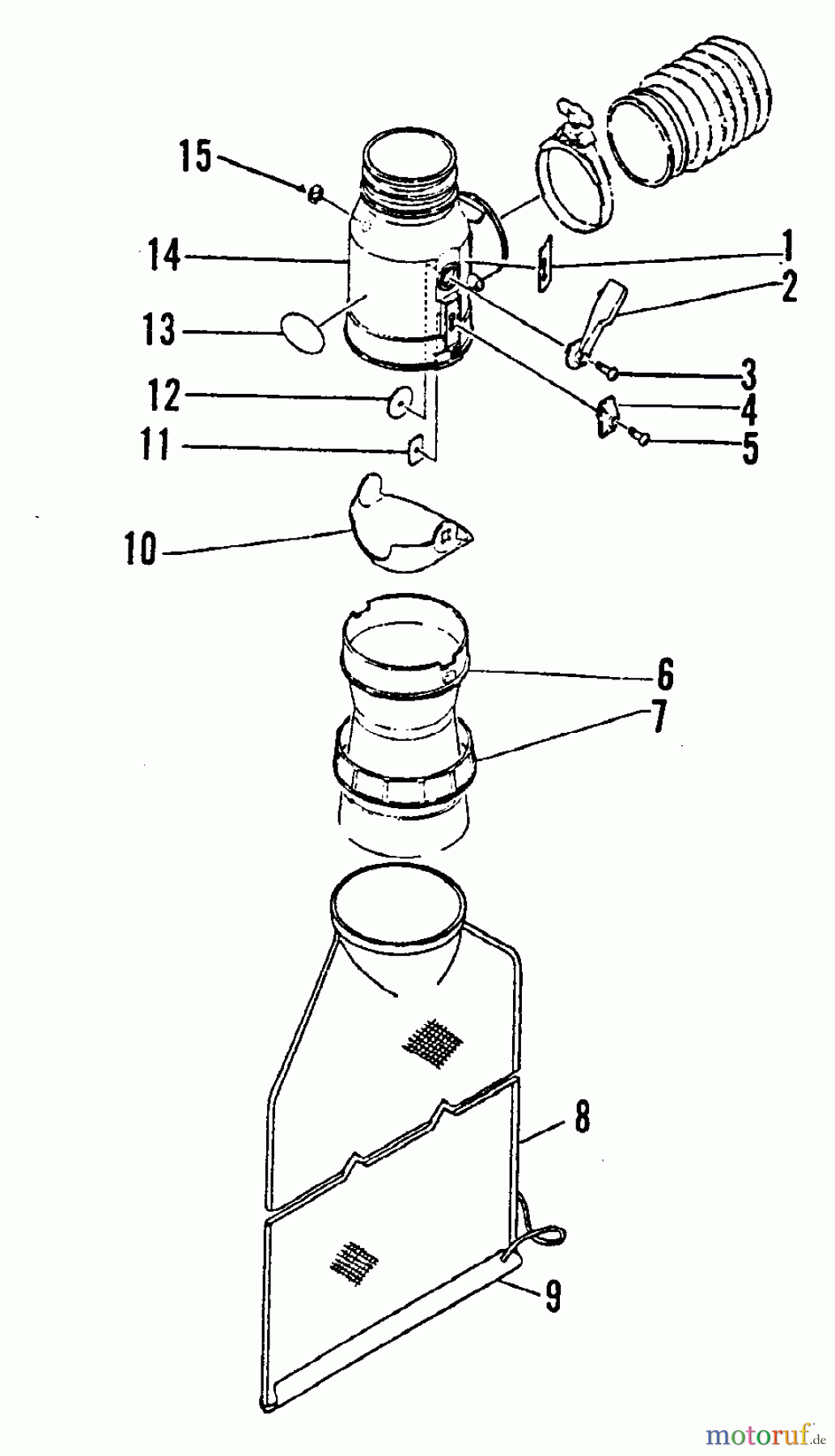  Echo Bläser / Sauger / Häcksler / Mulchgeräte	 PB-400E - Echo Back Pack Blower, S/N 001001 - 128095 Vacuum Attachment PBAV-400