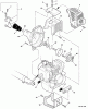 Echo SRM-310S - String Trimmer, S/N:03001001 - 03999999 Ersatzteile Engine Cover, Fan Case, Clutch
