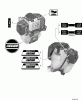 Echo SRM-311 - String Trimmer, S/N:S81913001001 - S81913999999 Ersatzteile Labels