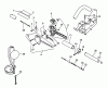 Echo SRM-3400 - String Trimmer (Type 1E) Ersatzteile Driveshaft, Handles, Throttle, Stop Switch, Harness