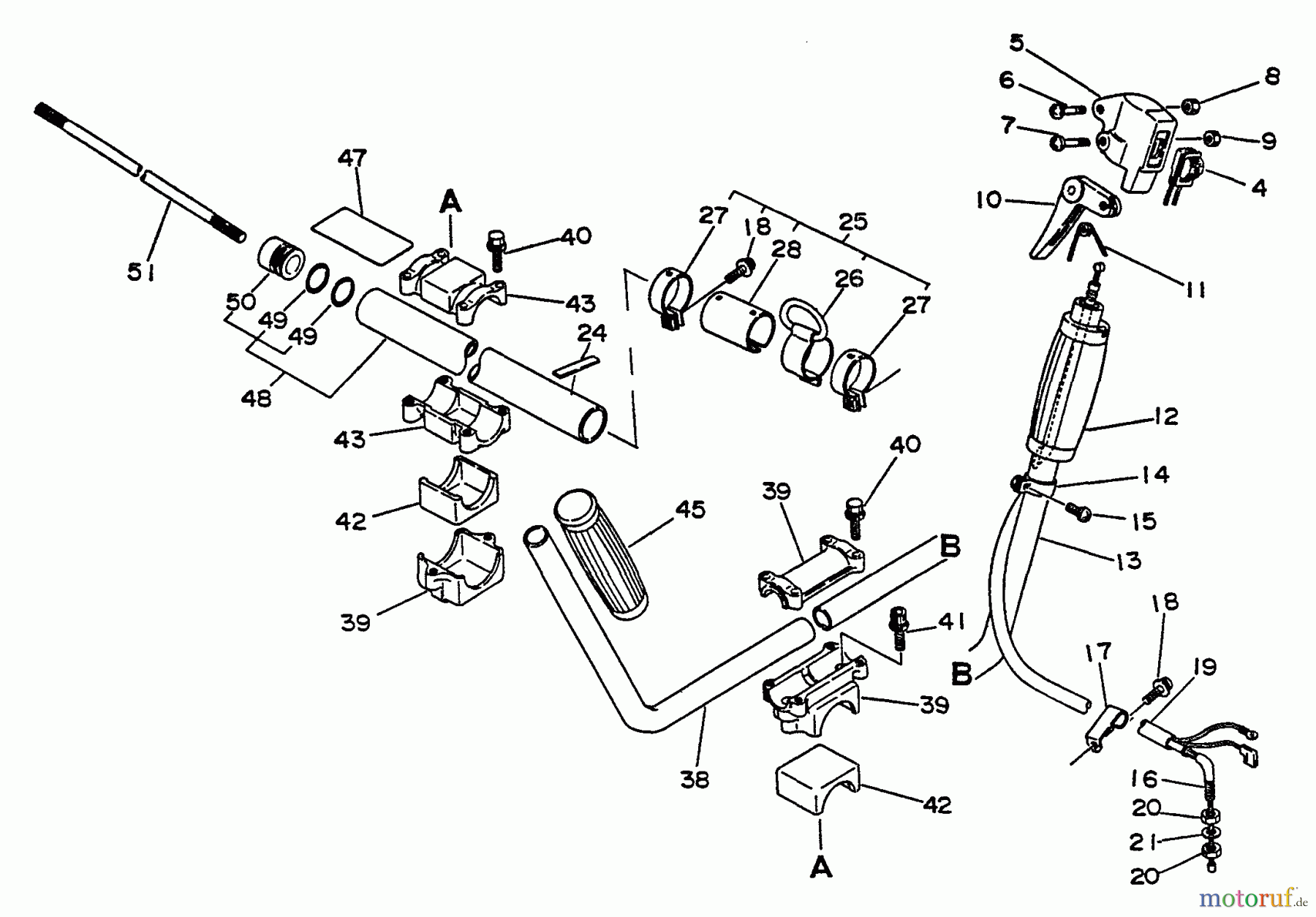 Echo Trimmer, Faden / Bürste SRM-400BE - Echo String Trimmer Driveshaft, Handles, Ignition Switch, Throttle