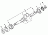 Echo WP-2000 - Water Pump, S/N: A0000 - A1009 Ersatzteile Crankshaft, Main Bearing