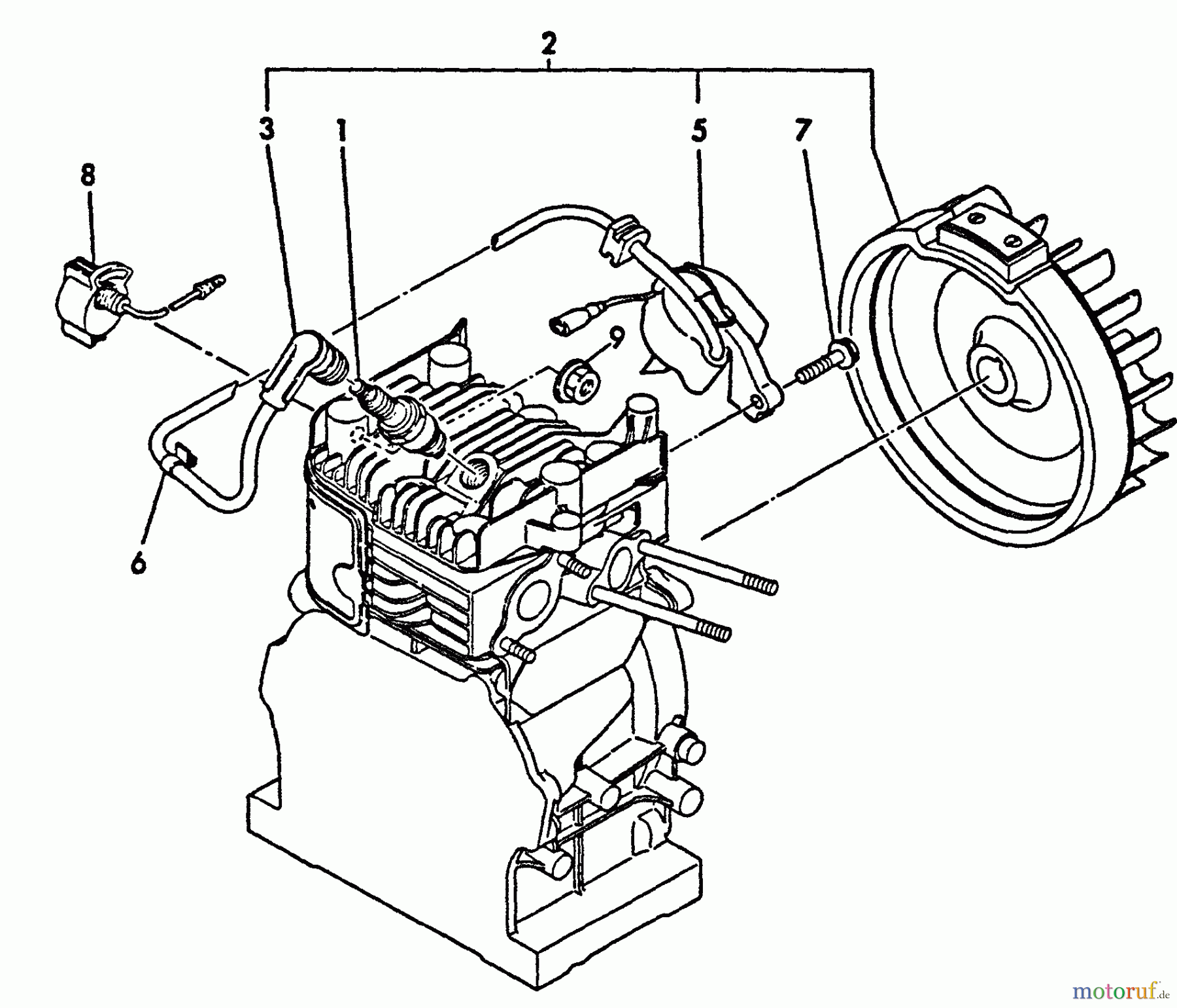 Echo Wasserpumpen WP-2000 - Echo Water Pump, S/N: A0000 - A1009 Ignition, STOP SWITCH