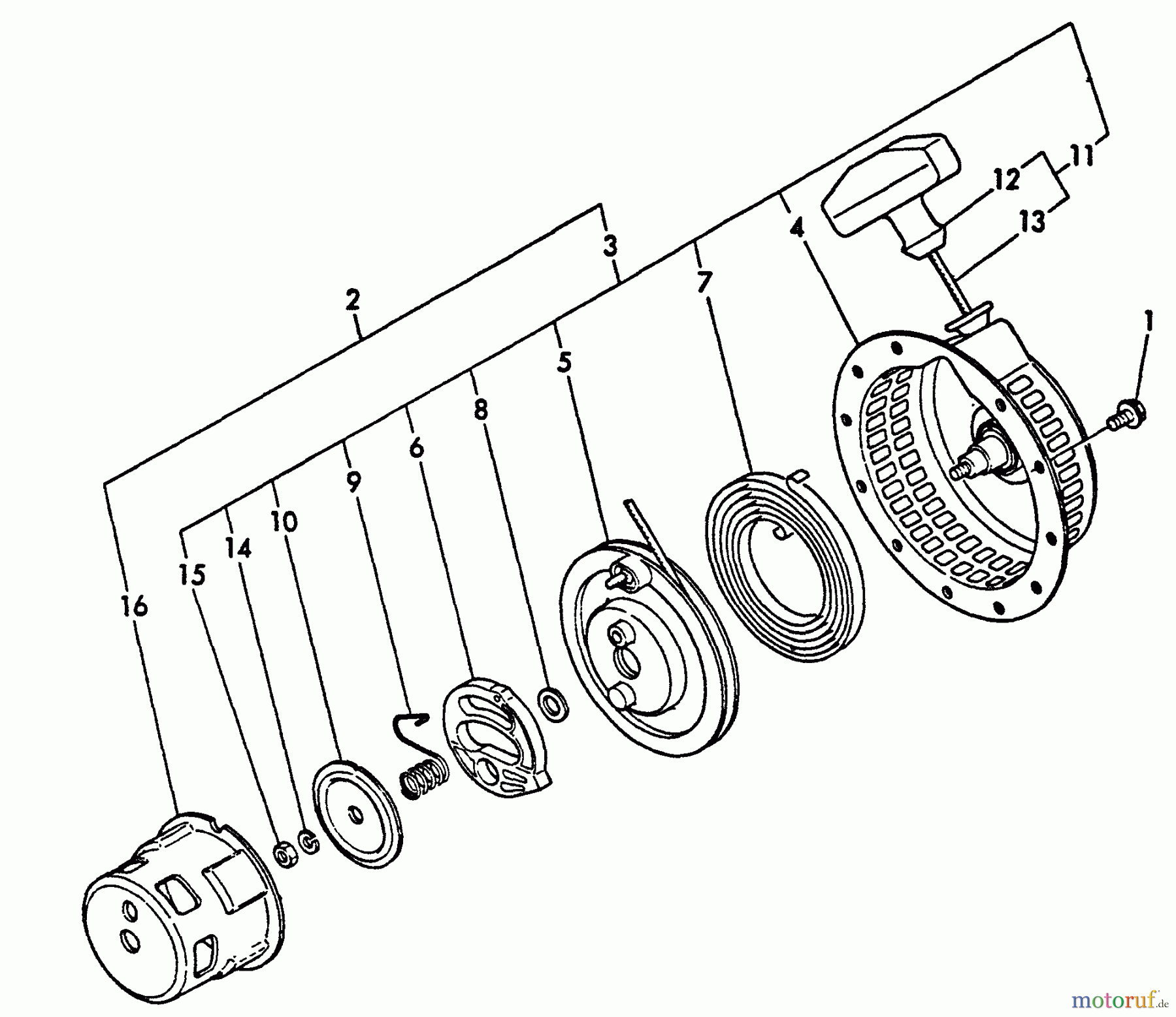 Echo Wasserpumpen WP-2000 - Echo Water Pump, S/N: A0000 - A1009 Starter