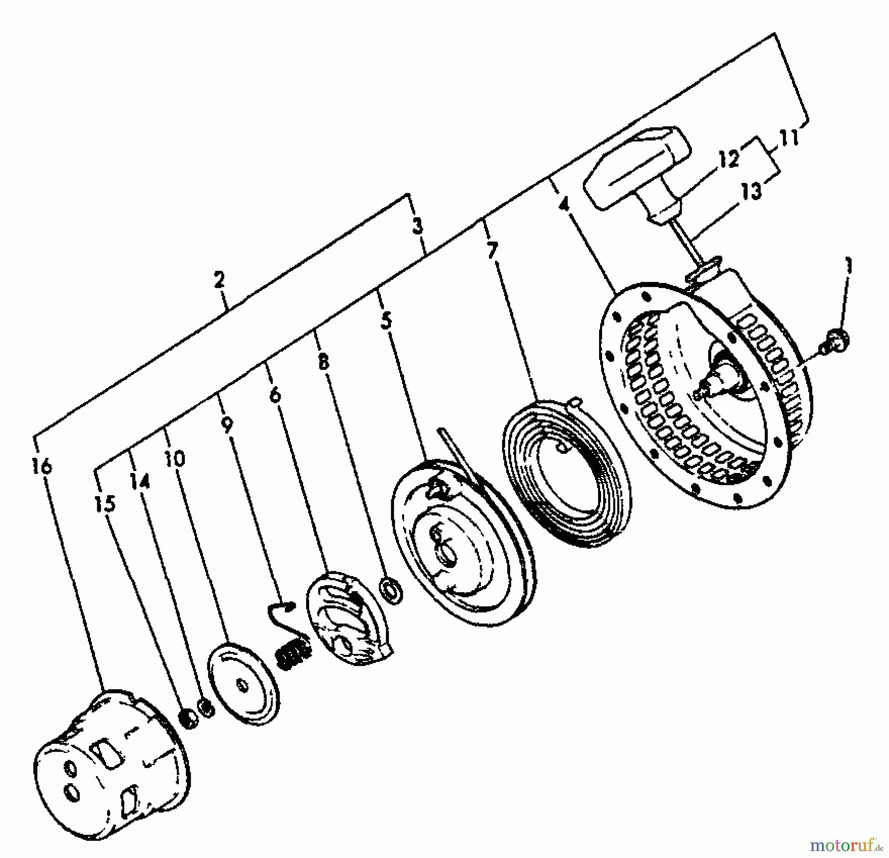 Echo Wasserpumpen WP-2000 - Echo Water Pump, S/N: A1010 - A9999 Starter