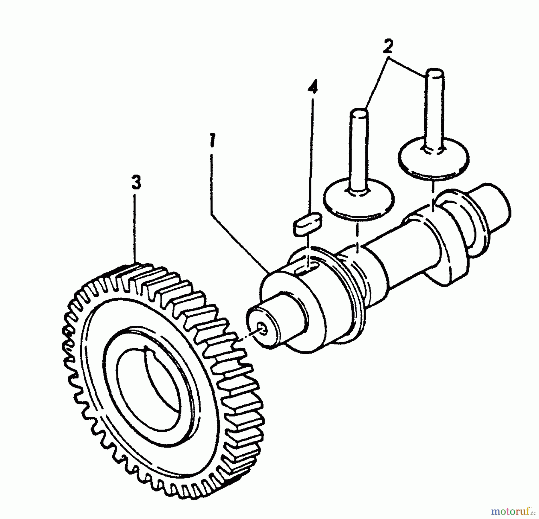 Echo Wasserpumpen WP-3000 - Echo Water Pump, S/N: F0000 - F7298 Camshaft