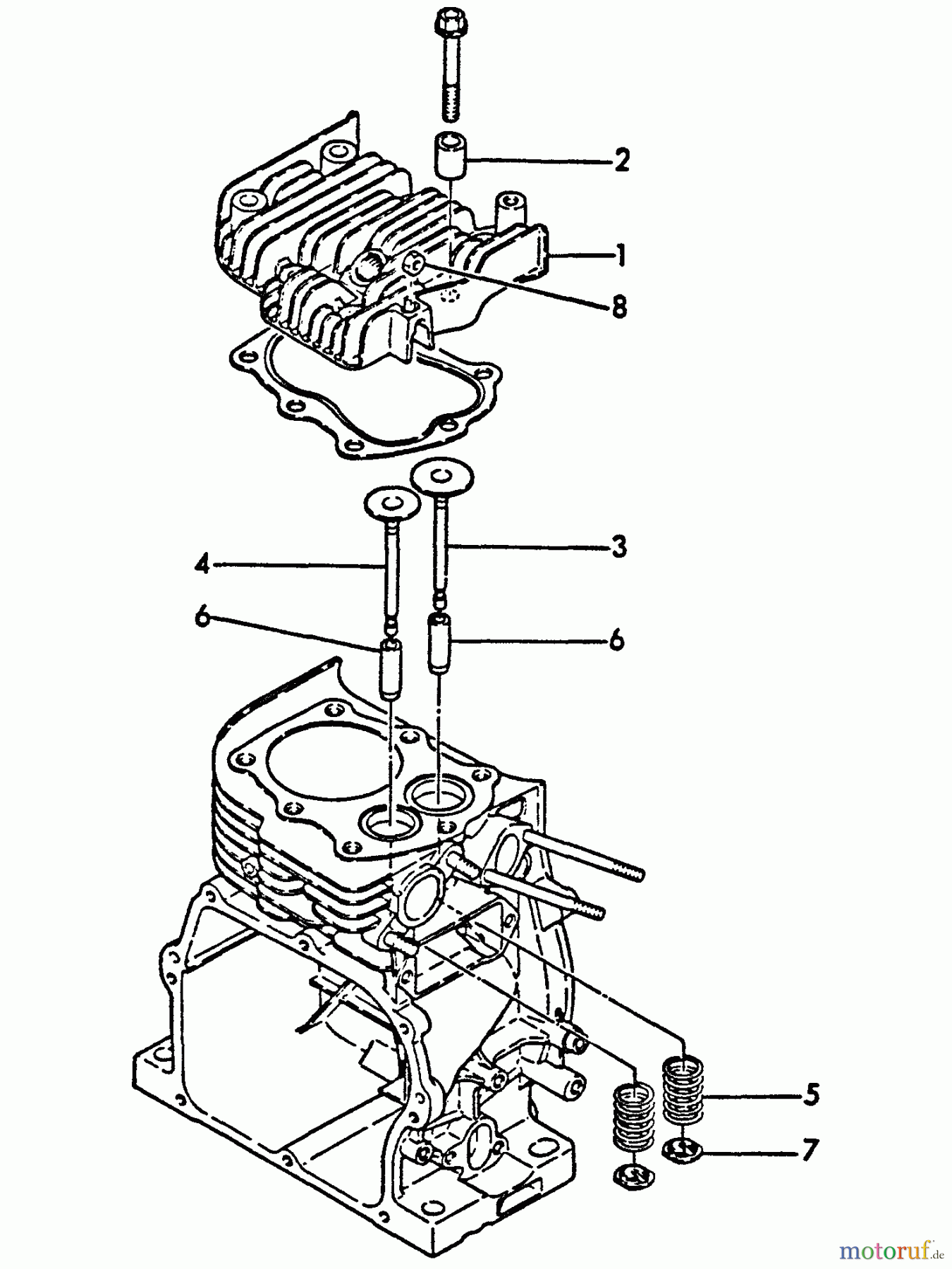 Echo Wasserpumpen WP-3000 - Echo Water Pump, S/N: F0000 - F7298 Cylinder Head