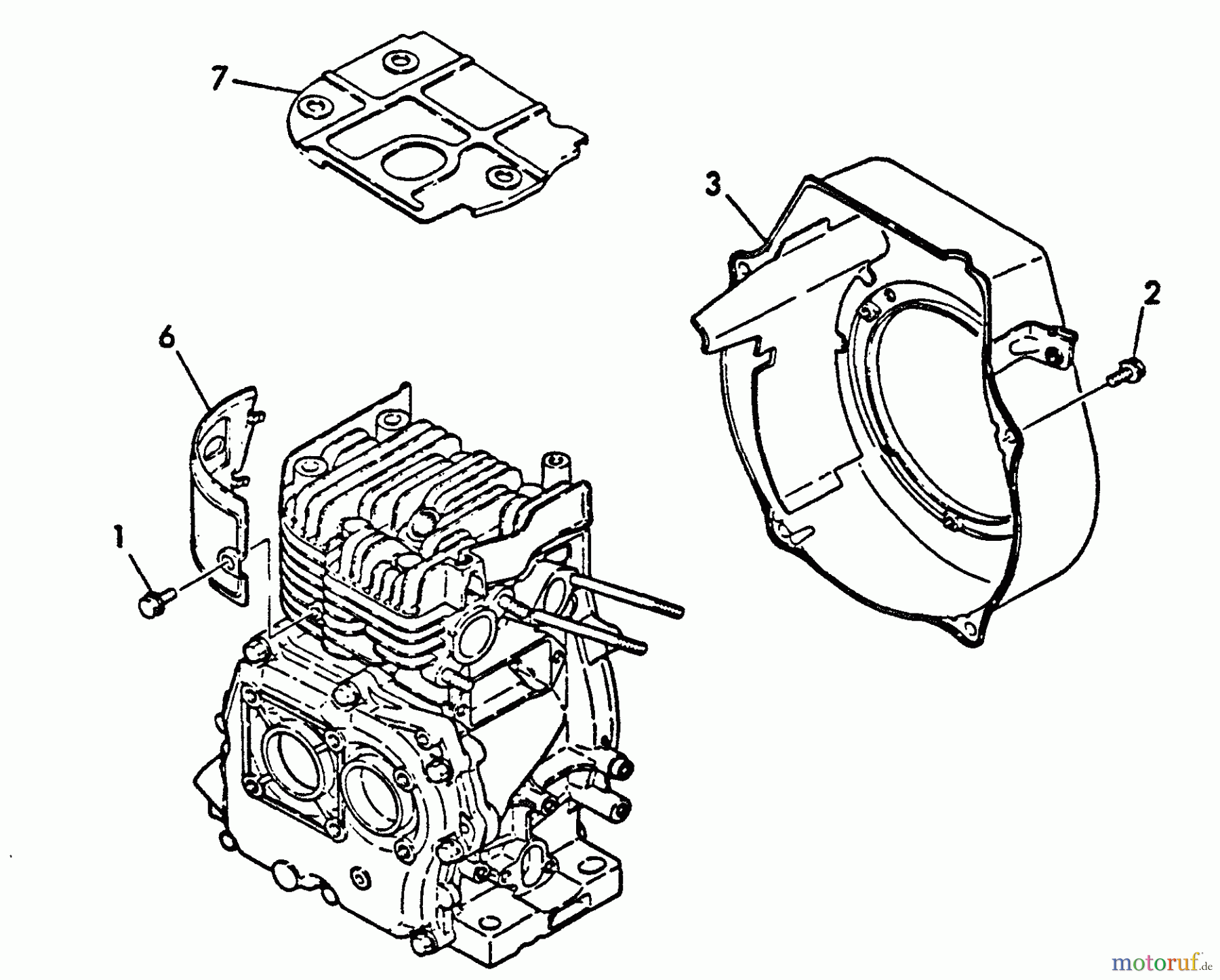 Echo Wasserpumpen WP-3000 - Echo Water Pump, S/N: F0000 - F7298 Fan Housing