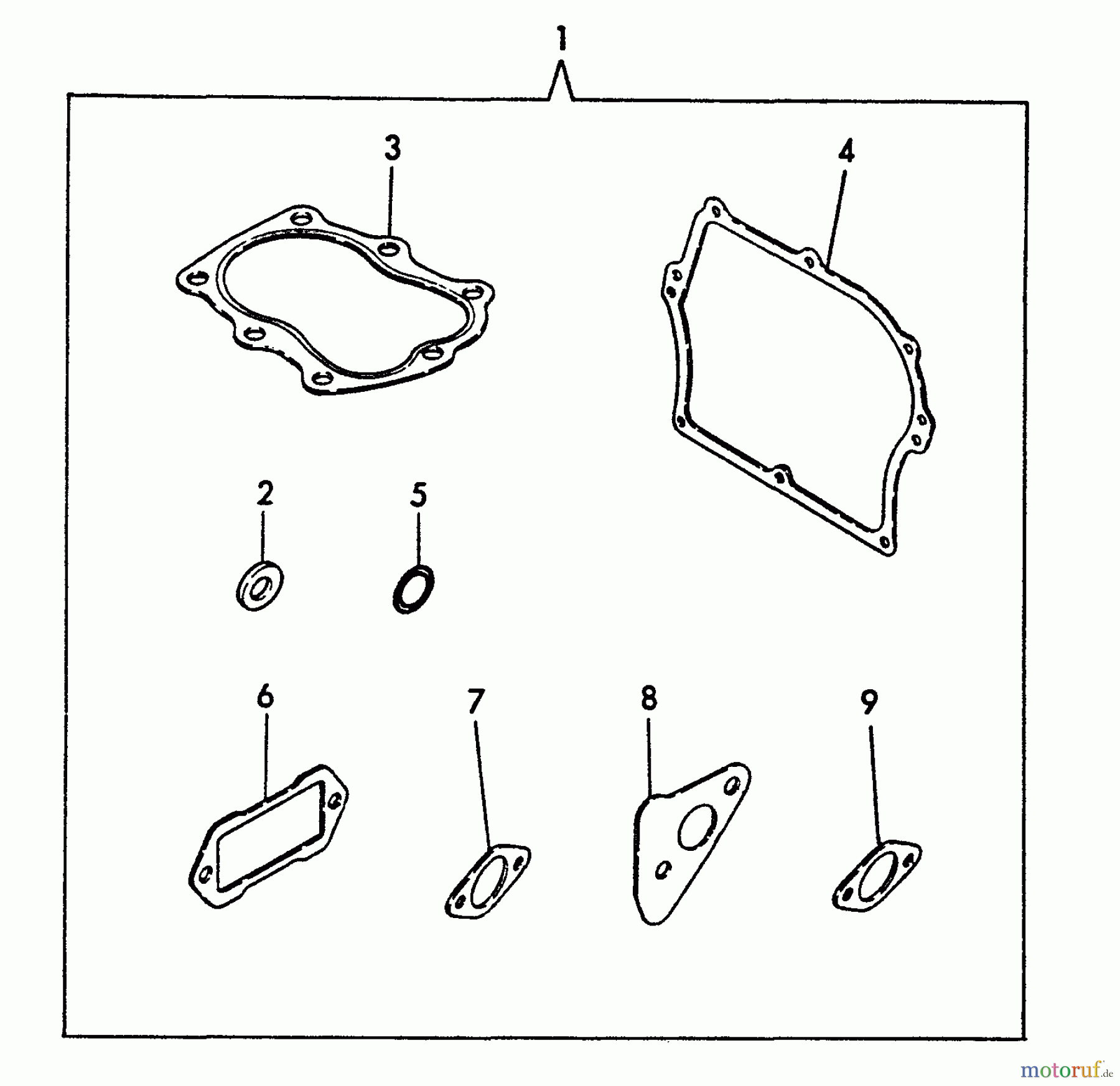 Echo Wasserpumpen WP-3000 - Echo Water Pump, S/N: F0000 - F7298 Gasket Kit