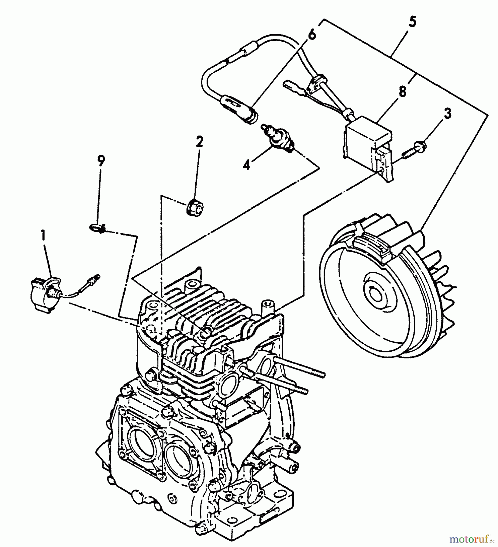 Echo Wasserpumpen WP-3000 - Echo Water Pump, S/N: F0000 - F7298 Ignition, STOP SWITCH