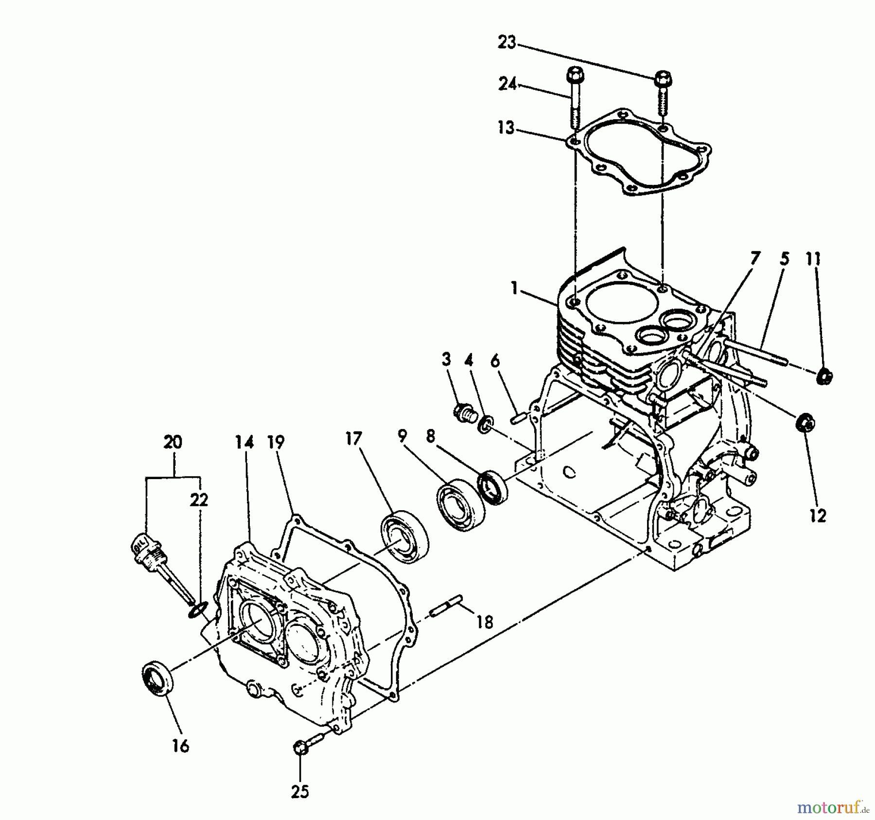 Echo Wasserpumpen WP-3000 - Echo Water Pump, S/N: F7299 - F9999 Cylinder Block