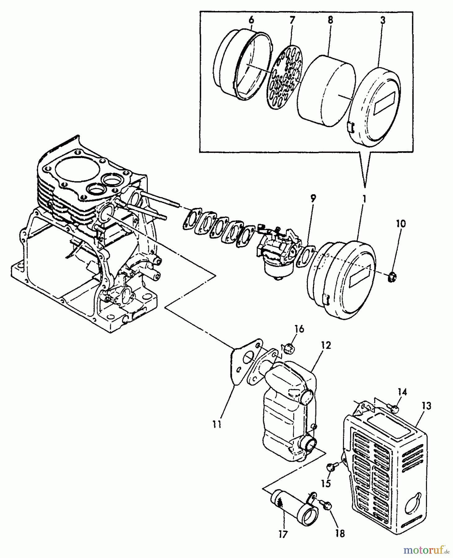 Echo Wasserpumpen WP-3000 - Echo Water Pump, S/N: F7299 - F9999 Intake, Exhaust, Air Cleaner