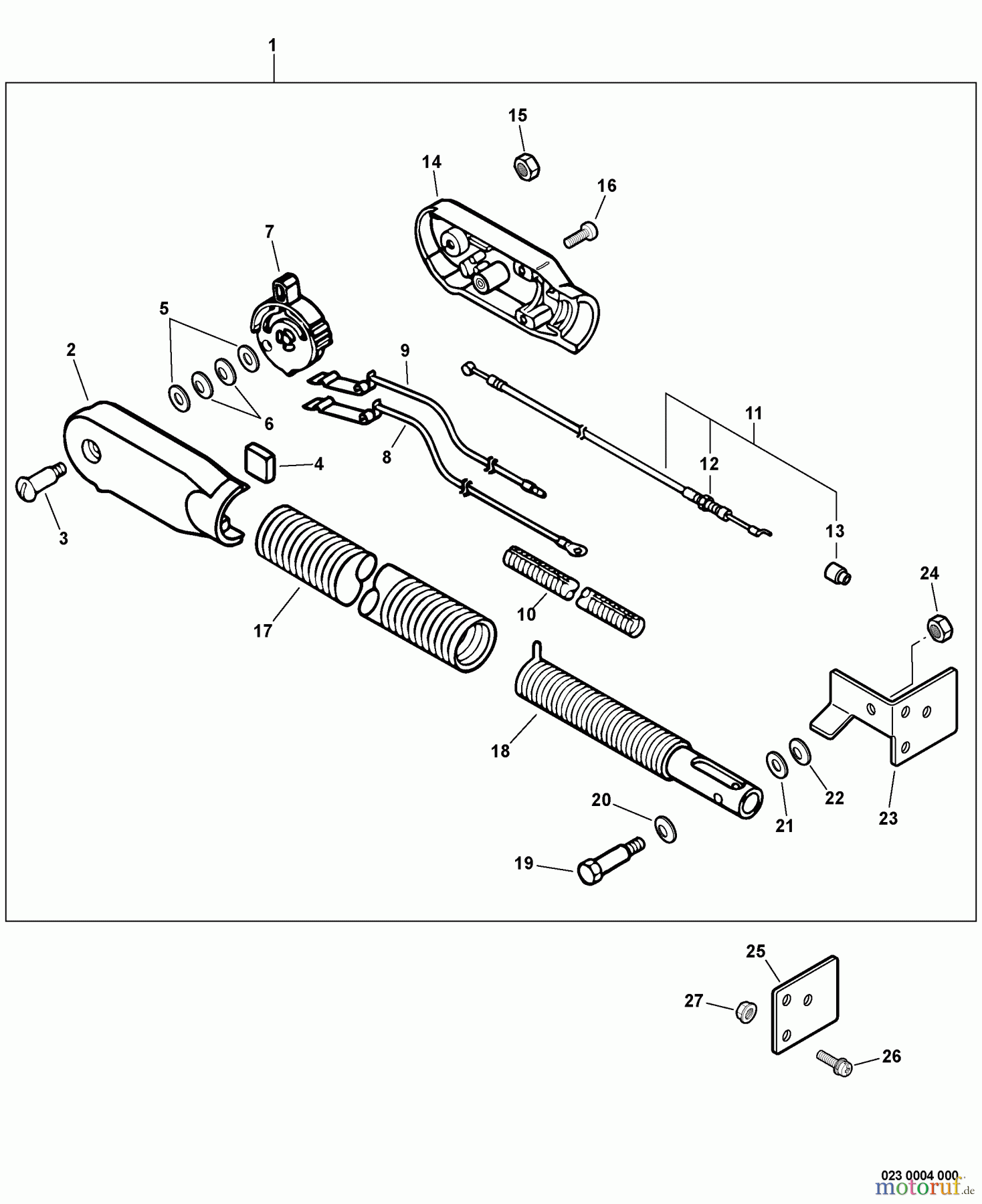 Echo Bläser / Sauger / Häcksler / Mulchgeräte PB-403H - Echo Back Pack Blower, S/N: 02001001 - 02999999 Hip Mount Throttle
