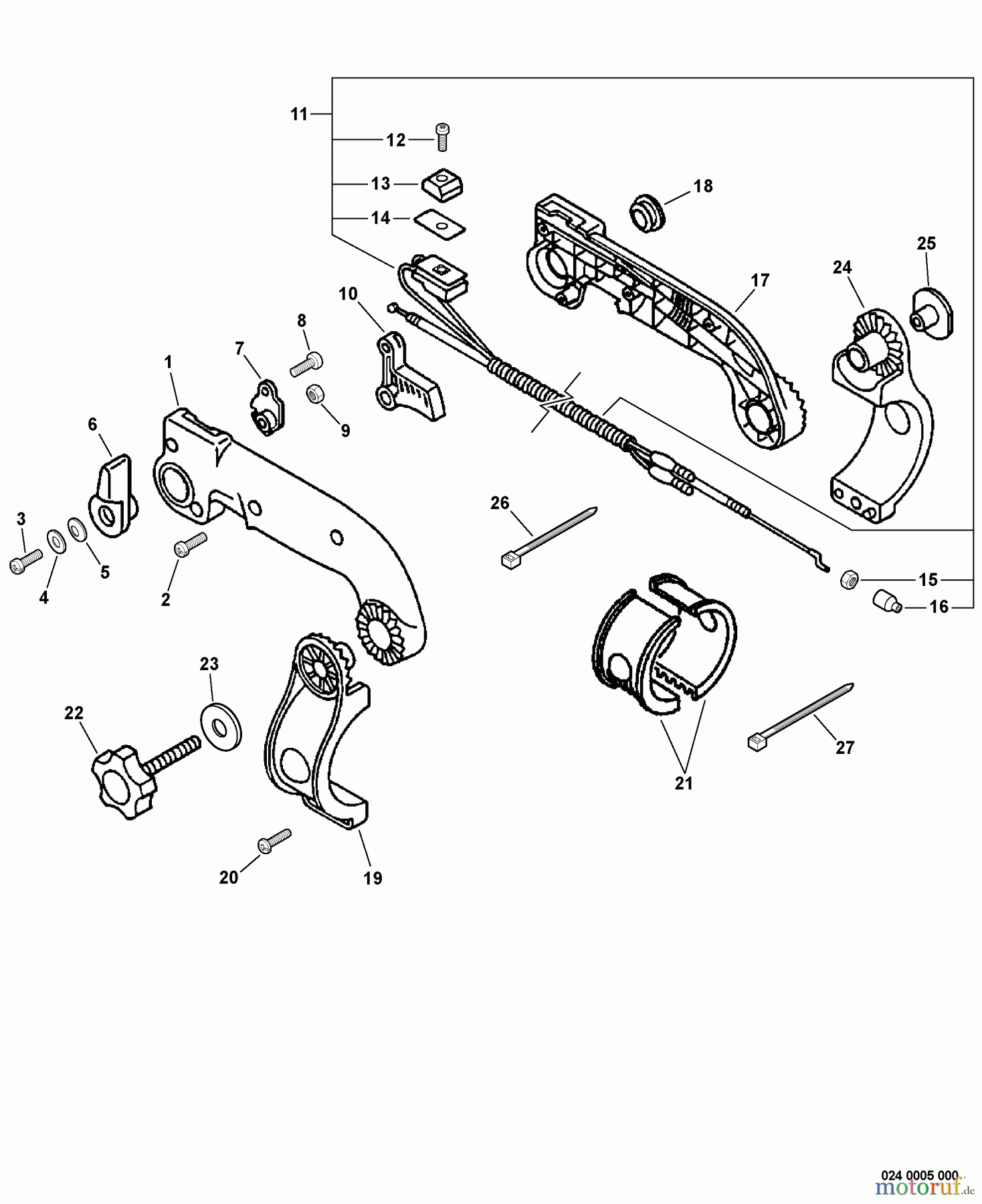 Echo Bläser / Sauger / Häcksler / Mulchgeräte PB-403T - Echo Back Pack Blower, S/N: 03001001 - 03999999 Tube Mount Throttle