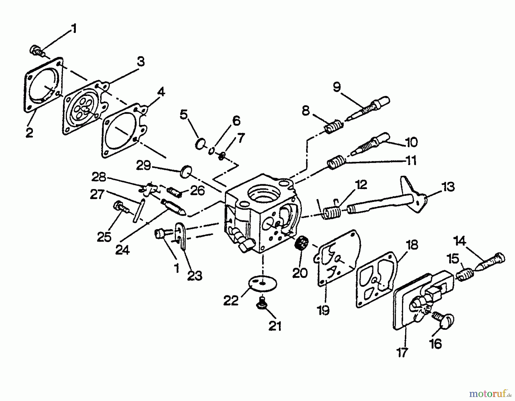Echo Bläser / Sauger / Häcksler / Mulchgeräte PB-4500 - Echo Back Pack Blower, S/N 0034076 - 9999999 Carburetor